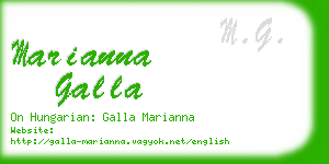 marianna galla business card